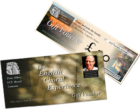 English Choral Experience gift vouchers